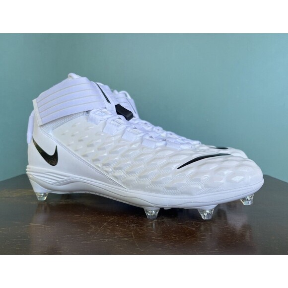 Nike Force Savage Pro 2 White Detachable Football Cleats Men's Sz 13 BV3981-100